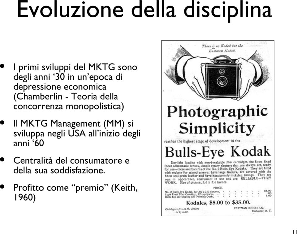 monopolistica) Il MKTG Management (MM) si sviluppa negli USA all inizio degli