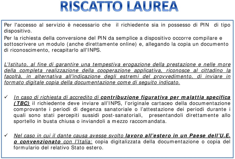 recapitarlo all'inps.