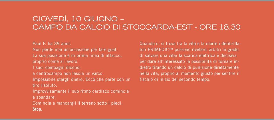 Comincia a mancargli il terreno sotto i piedi. Stop.