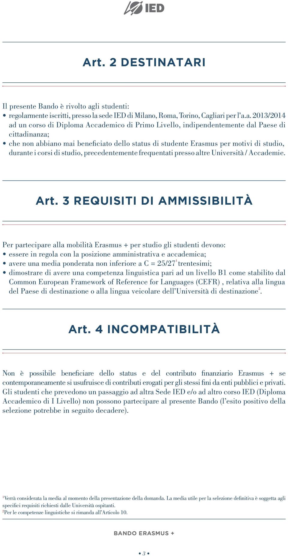 li studenti: regolar