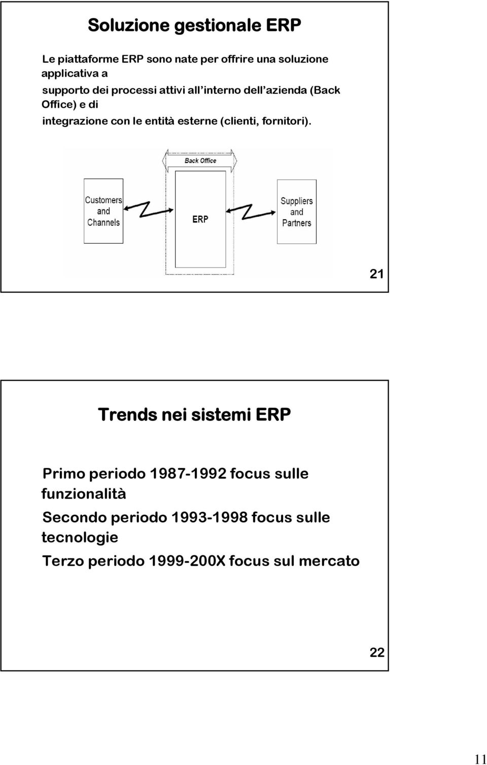 entità esterne (clienti, fornitori).