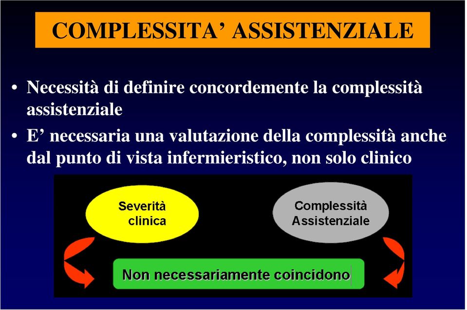 necessaria una valutazione della complessità