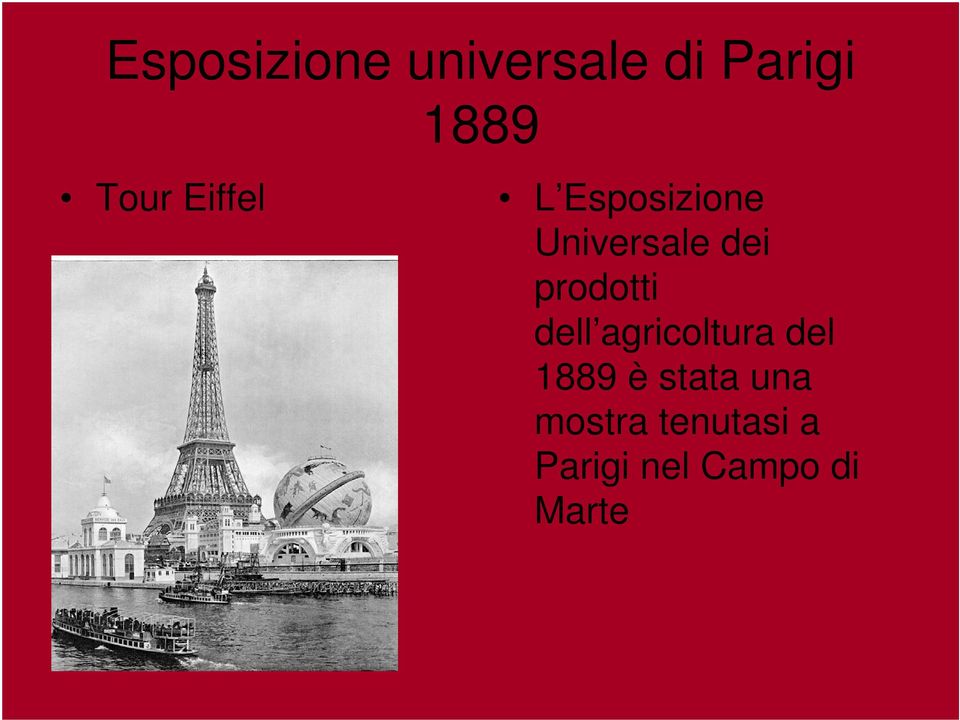 prodotti dell agricoltura del 1889 è stata