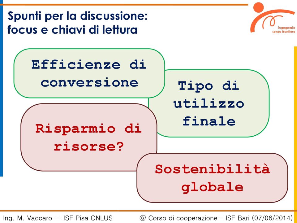 conversione Risparmio di risorse?