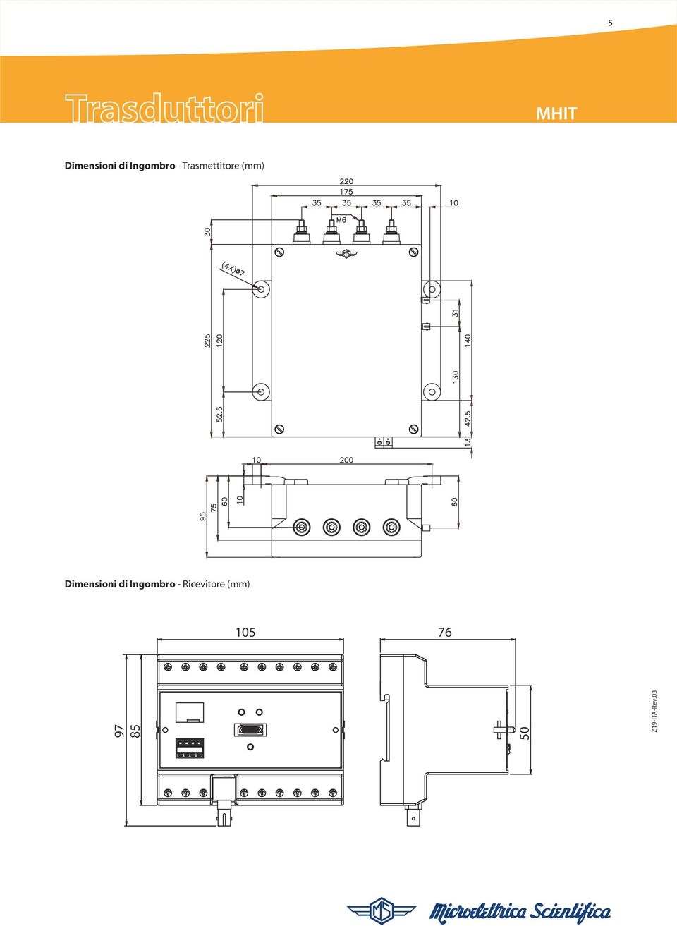 Dimensioni di Ingombro -