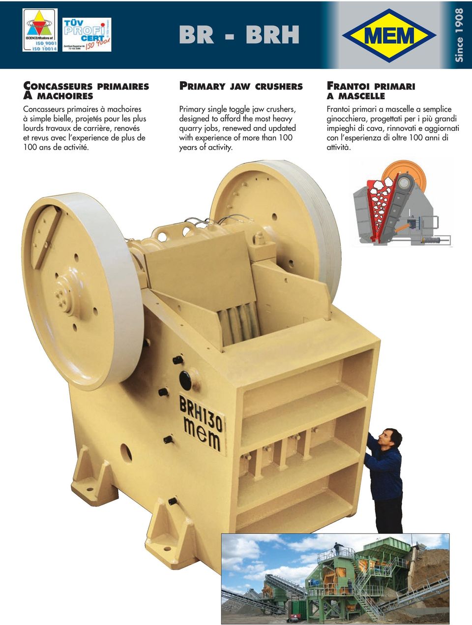 PRIMARY JAW CRUSHERS Primary single toggle jaw crushers, designed to afford the most heavy quarry jobs, renewed and updated with experience of more