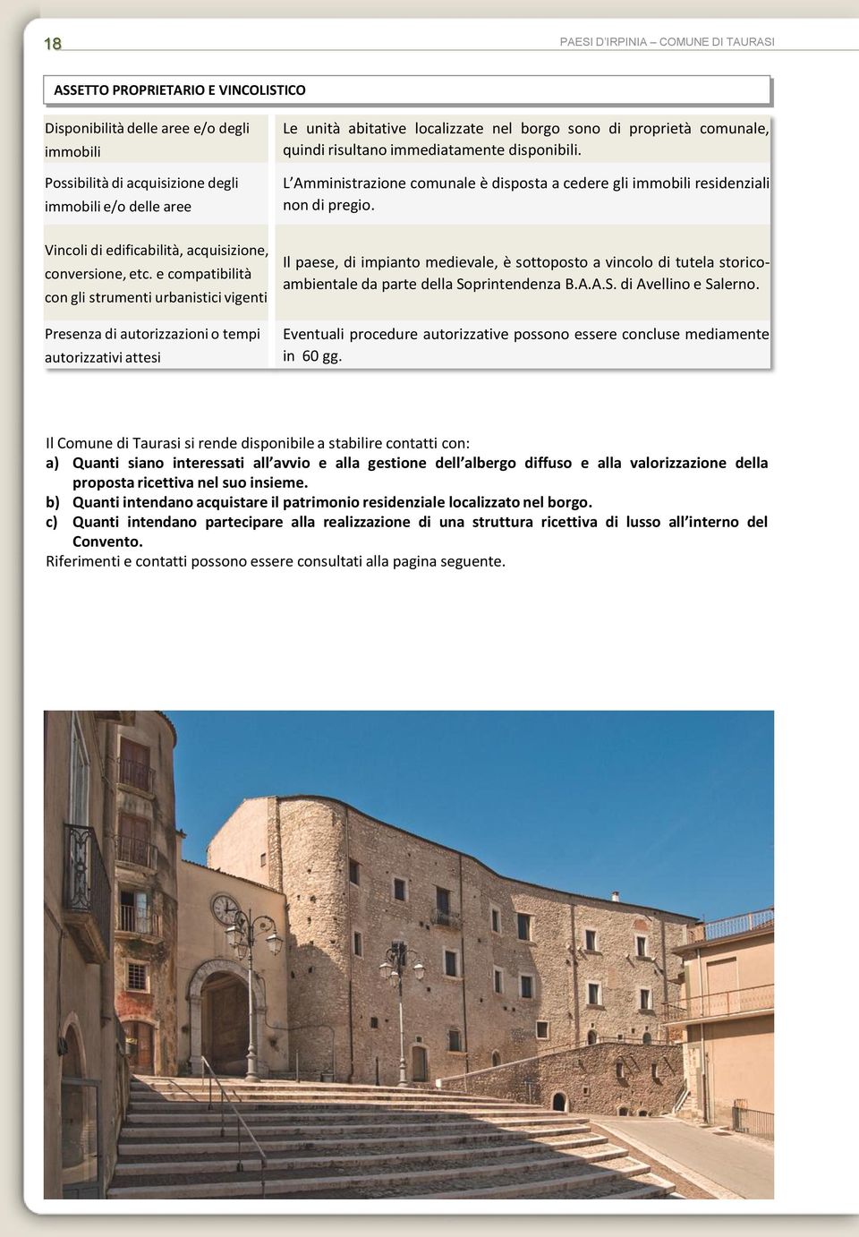 Vincoli di edificabilità, acquisizione, conversione, etc.