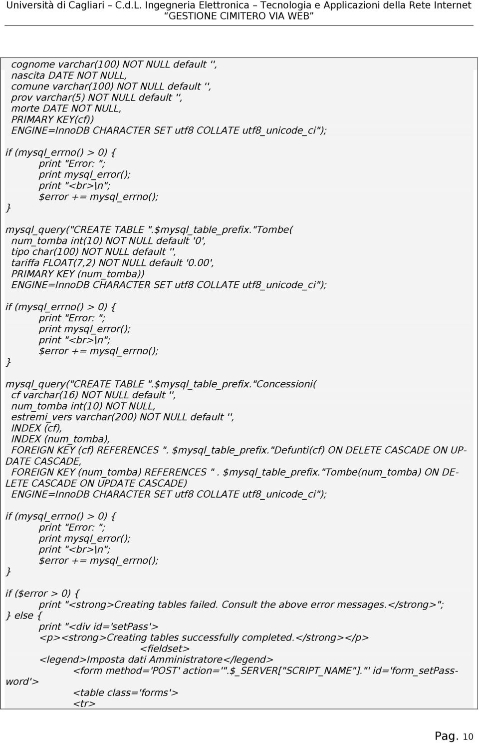 "tombe( num_tomba int(10) NOT NULL default '0', tipo char(100) NOT NULL default '', tariffa FLOAT(7,2) NOT NULL default '0.