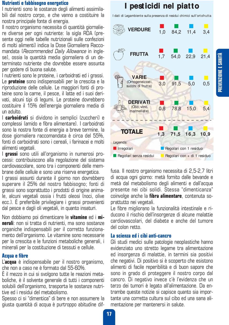 Raccomandata (Recommended Daily Allowance in inglese), ossia la quantità media giornaliera di un determinato nutriente che dovrebbe essere assunta per godere di buona salute.