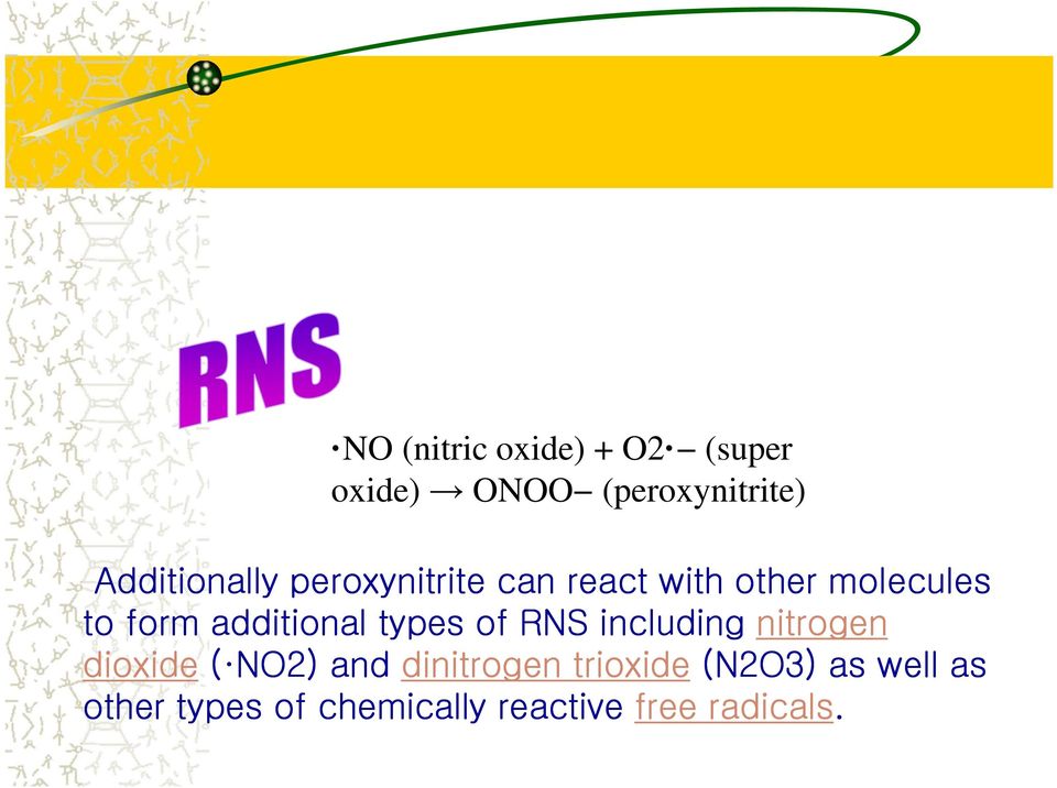 additional types of RNS including nitrogen dioxide ( NO2) and