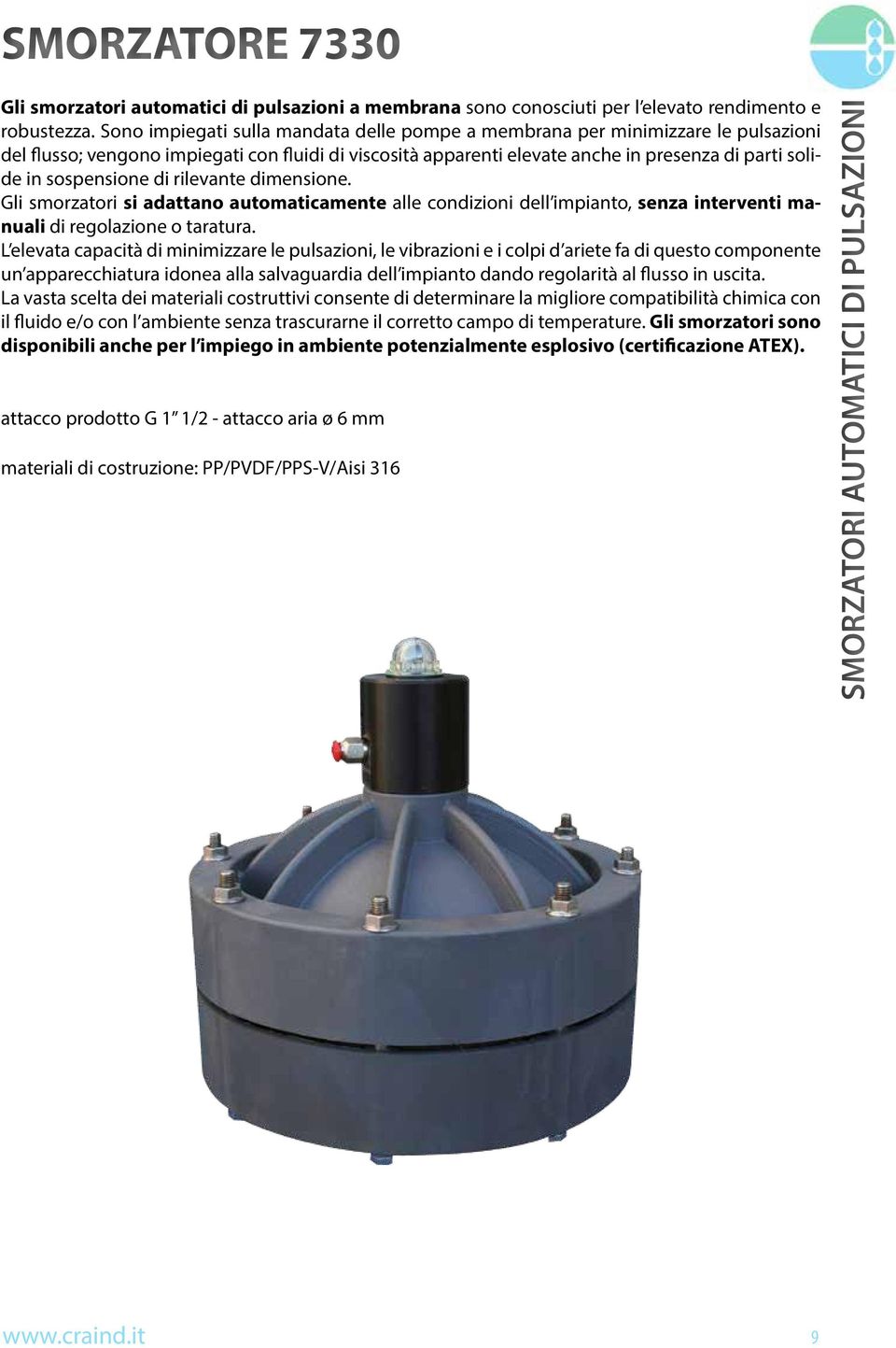 sospensione di rilevante dimensione. Gli smorzatori si adattano automaticamente alle condizioni dell impianto, senza interventi manuali di regolazione o taratura.