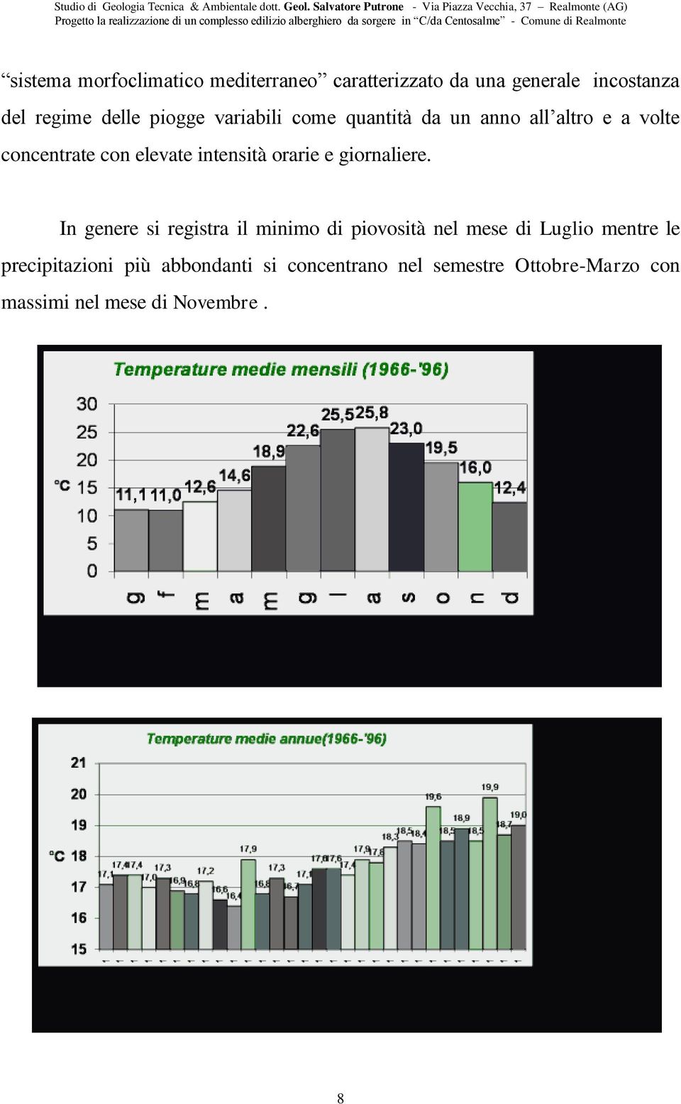 orarie e giornaliere.