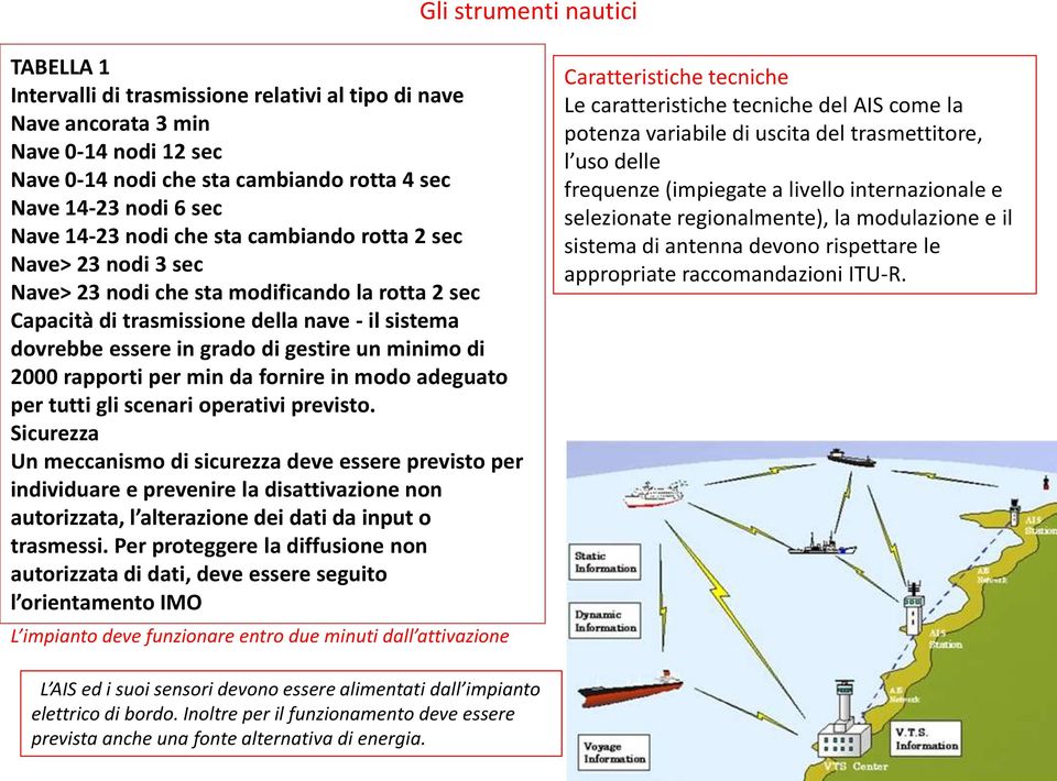 rapporti per min da fornire in modo adeguato per tutti gli scenari operativi previsto.