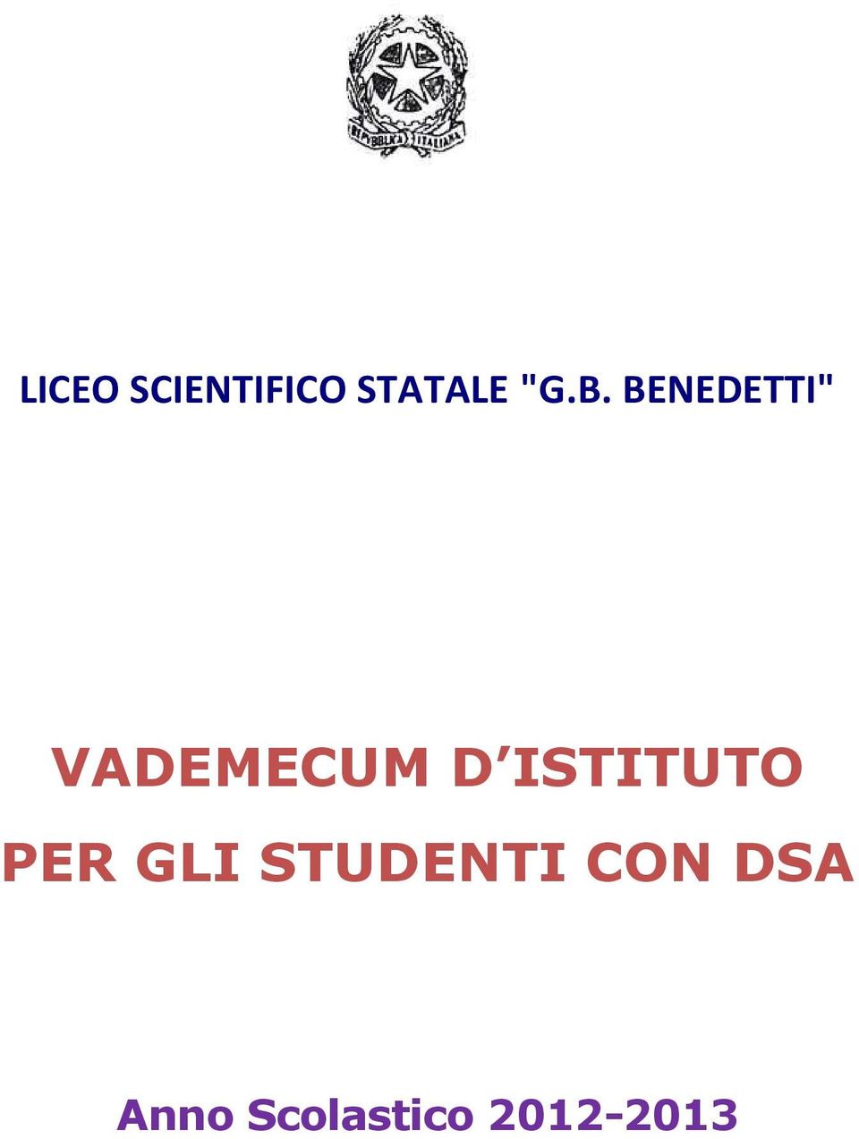 ISTITUTO PER GLI STUDENTI