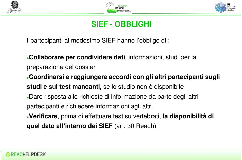 studio non è disponibile Dare risposta alle richieste di informazione da parte degli altri partecipanti e richiedere