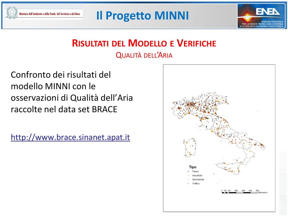 osservazioni di Qualità dell Aria raccolte nel data