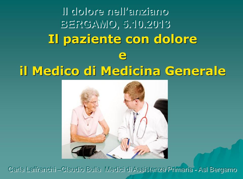 Medicina Generale Carla Laffranchi Claudio