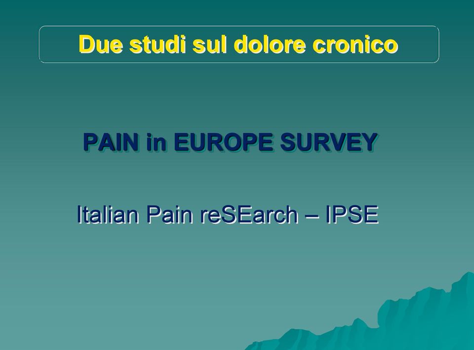 in EUROPE SURVEY