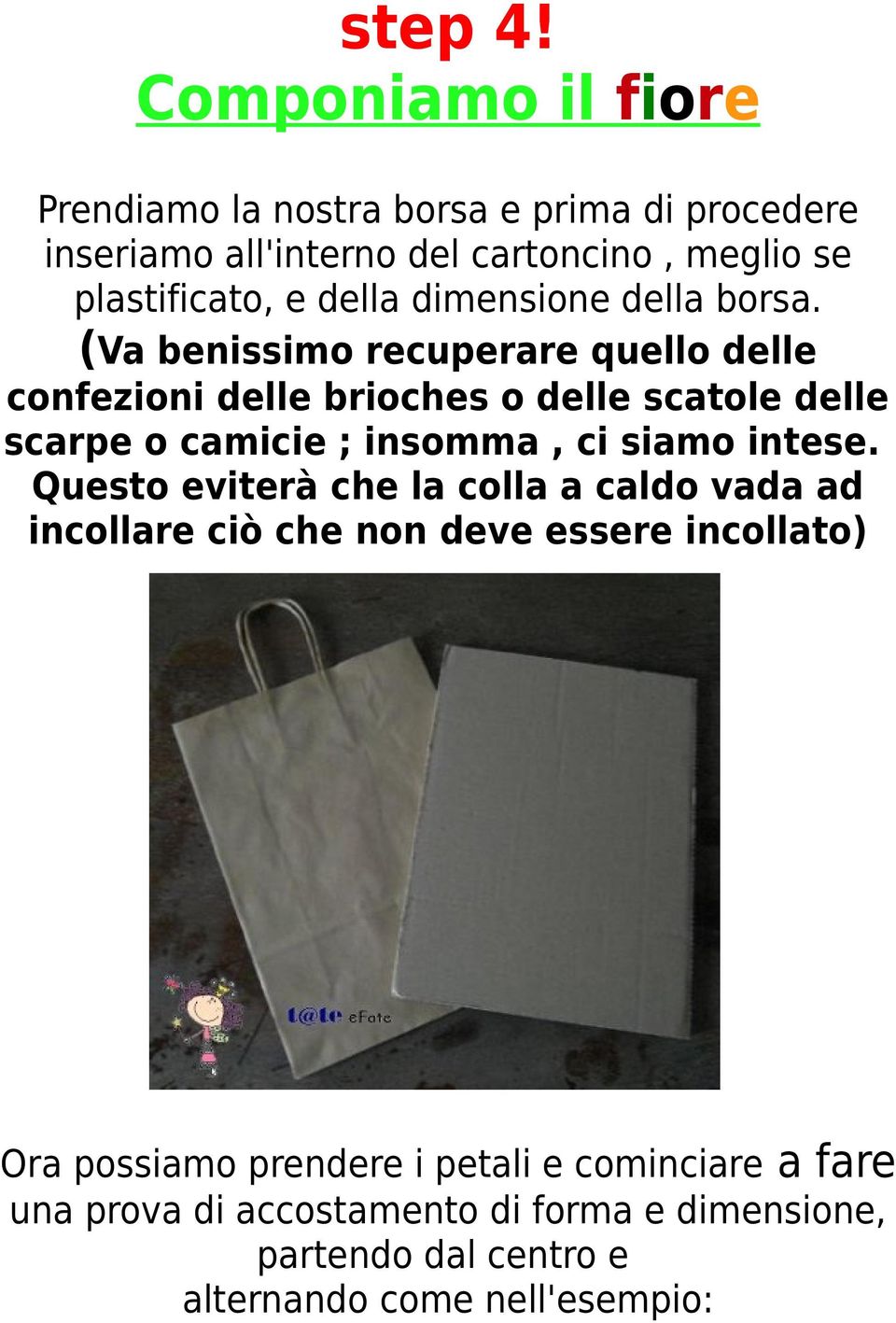 della dimensione della borsa.