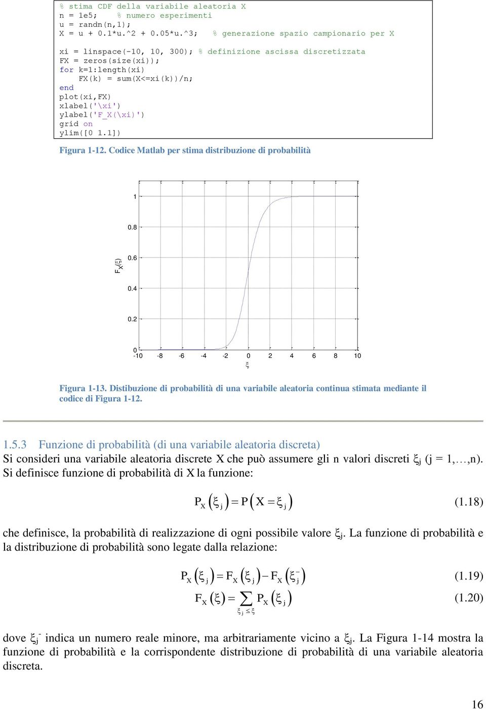 o ylim([.]) Figura -. Codice Matlab er stima distribuzioe di robabilità.8.6.4. - -8-6 -4-4 6 8 Figura -3.