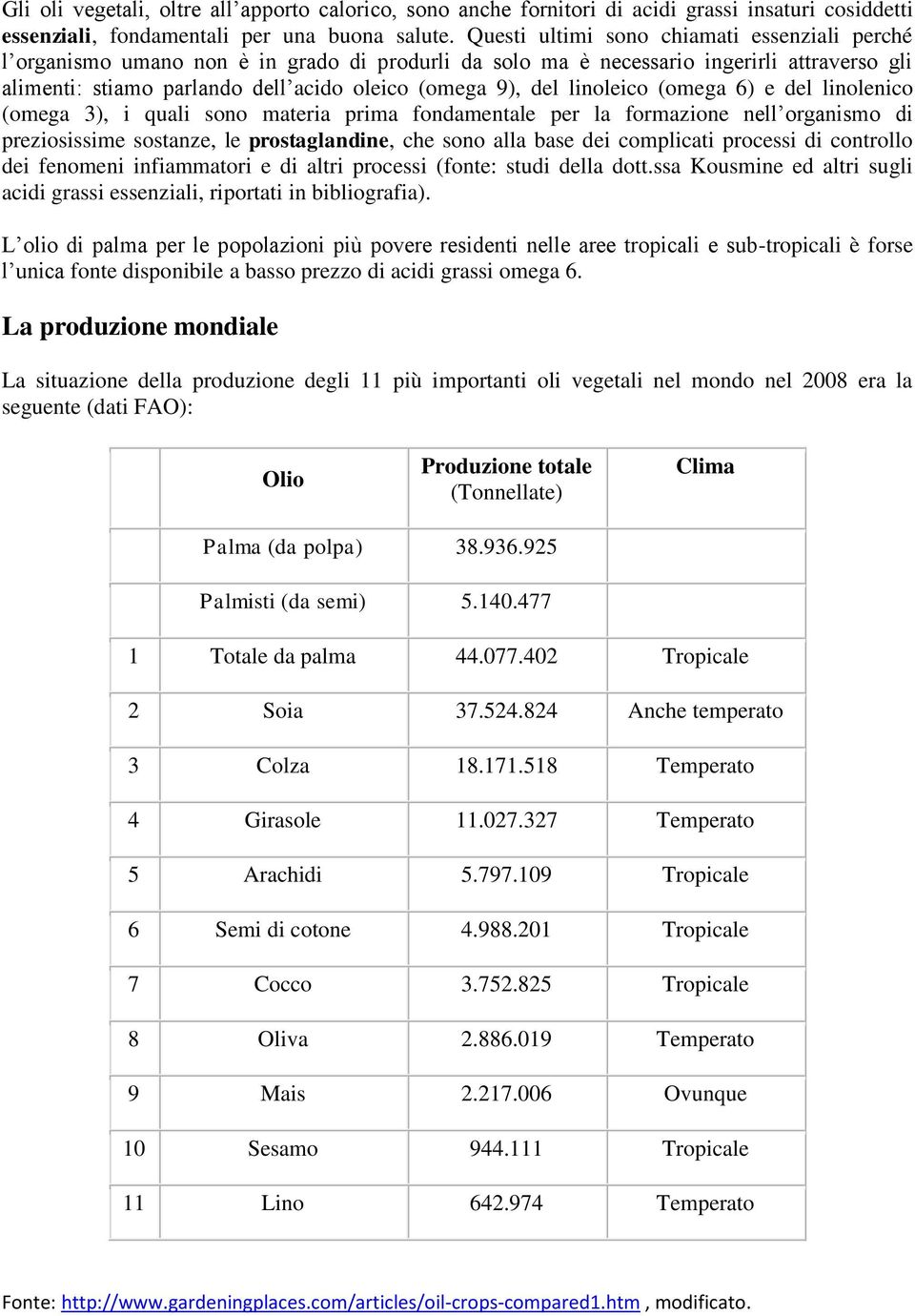 linoleico (omega 6) e del linolenico (omega 3), i quali sono materia prima fondamentale per la formazione nell organismo di preziosissime sostanze, le prostaglandine, che sono alla base dei