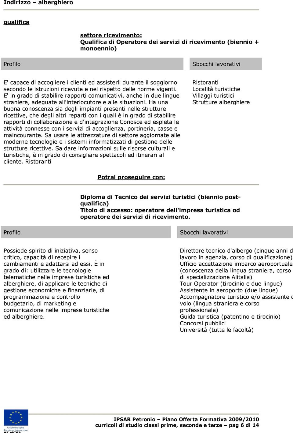 E' in grado di stabilire rapporti comunicativi, anche in due lingue straniere, adeguate all'interlocutore e alle situazioni.