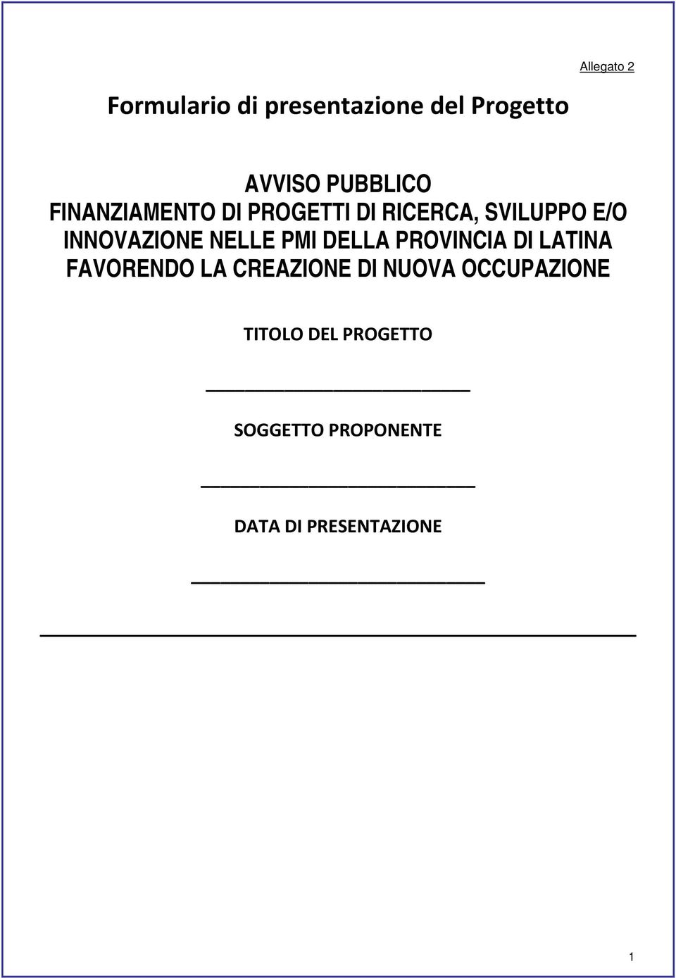 PMI DELLA PROVINCIA DI LATINA FAVORENDO LA CREAZIONE DI NUOVA