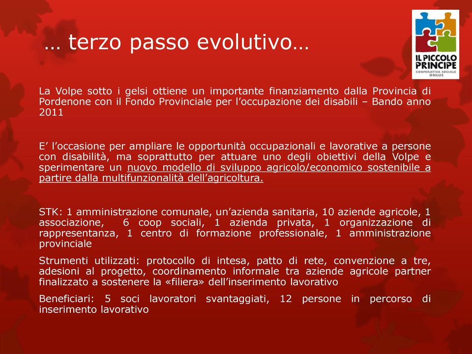 sostenibile a partire dalla multifunzionalità dell agricoltura.