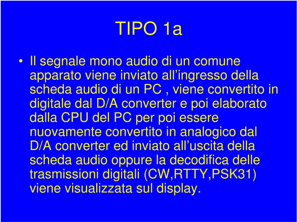 essere nuovamente convertito in analogico dal D/A converter ed inviato all uscita della scheda