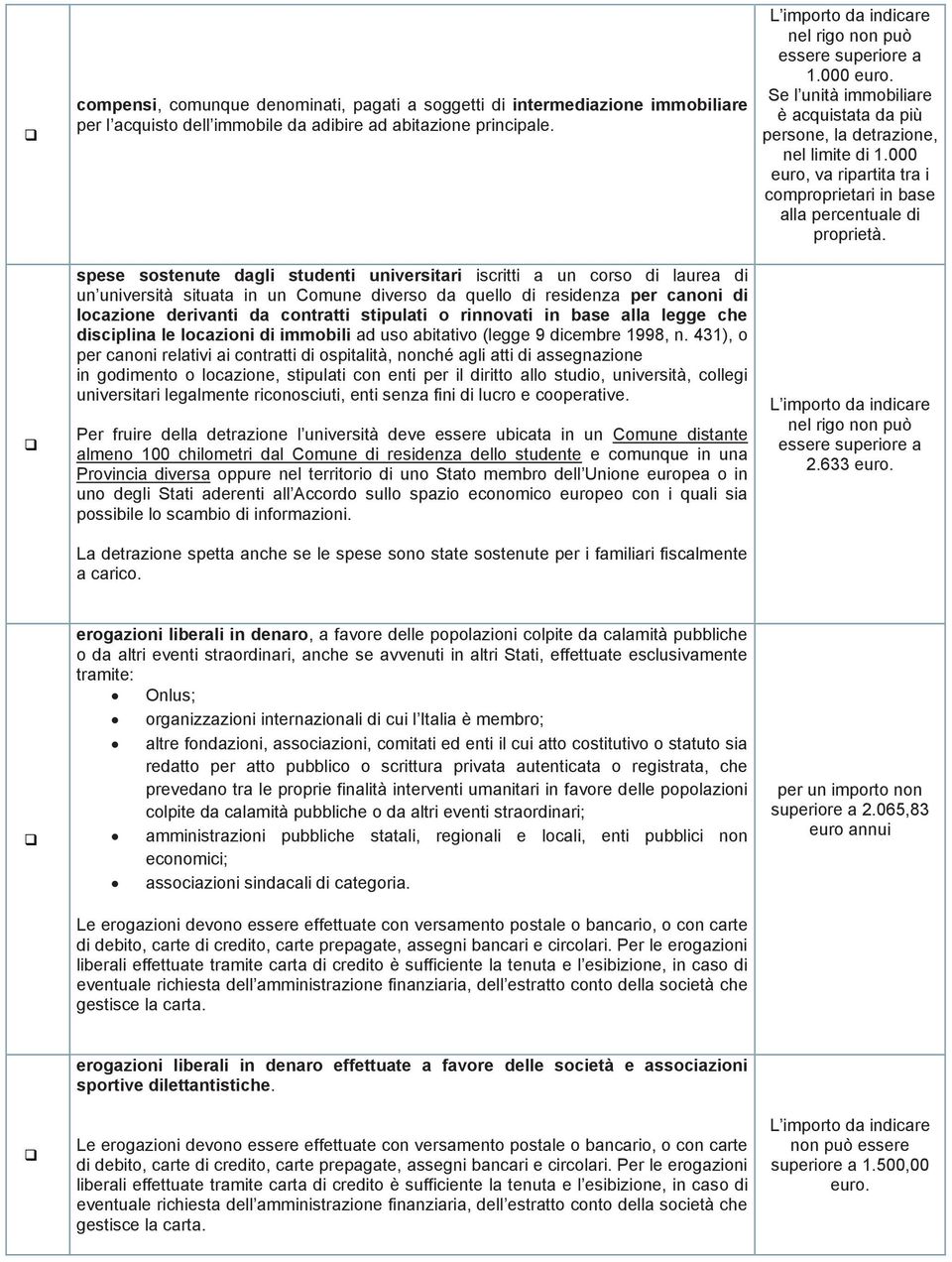 o rinnovati in base alla legge che disciplina le locazioni di immobili ad uso abitativo (legge 9 dicembre 1998, n.