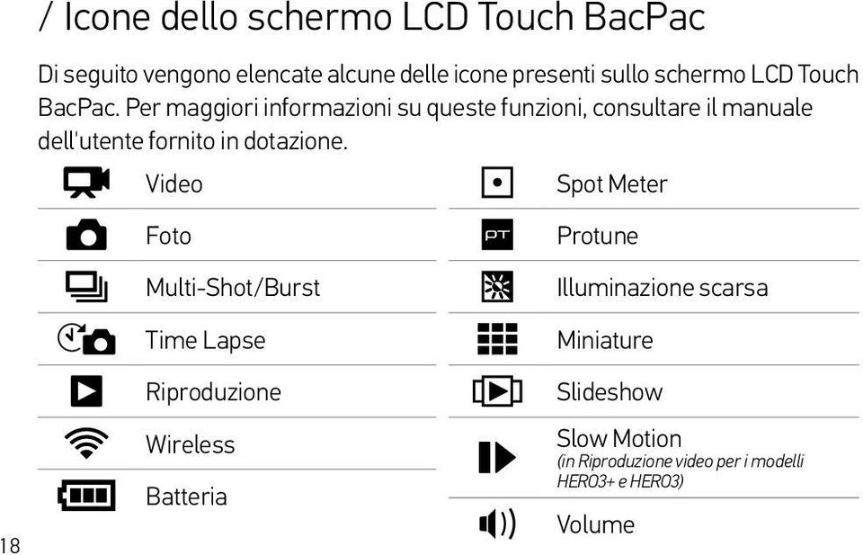 Per maggiori informazioni su queste funzioni, consultare il manuale dell'utente fornito in dotazione.