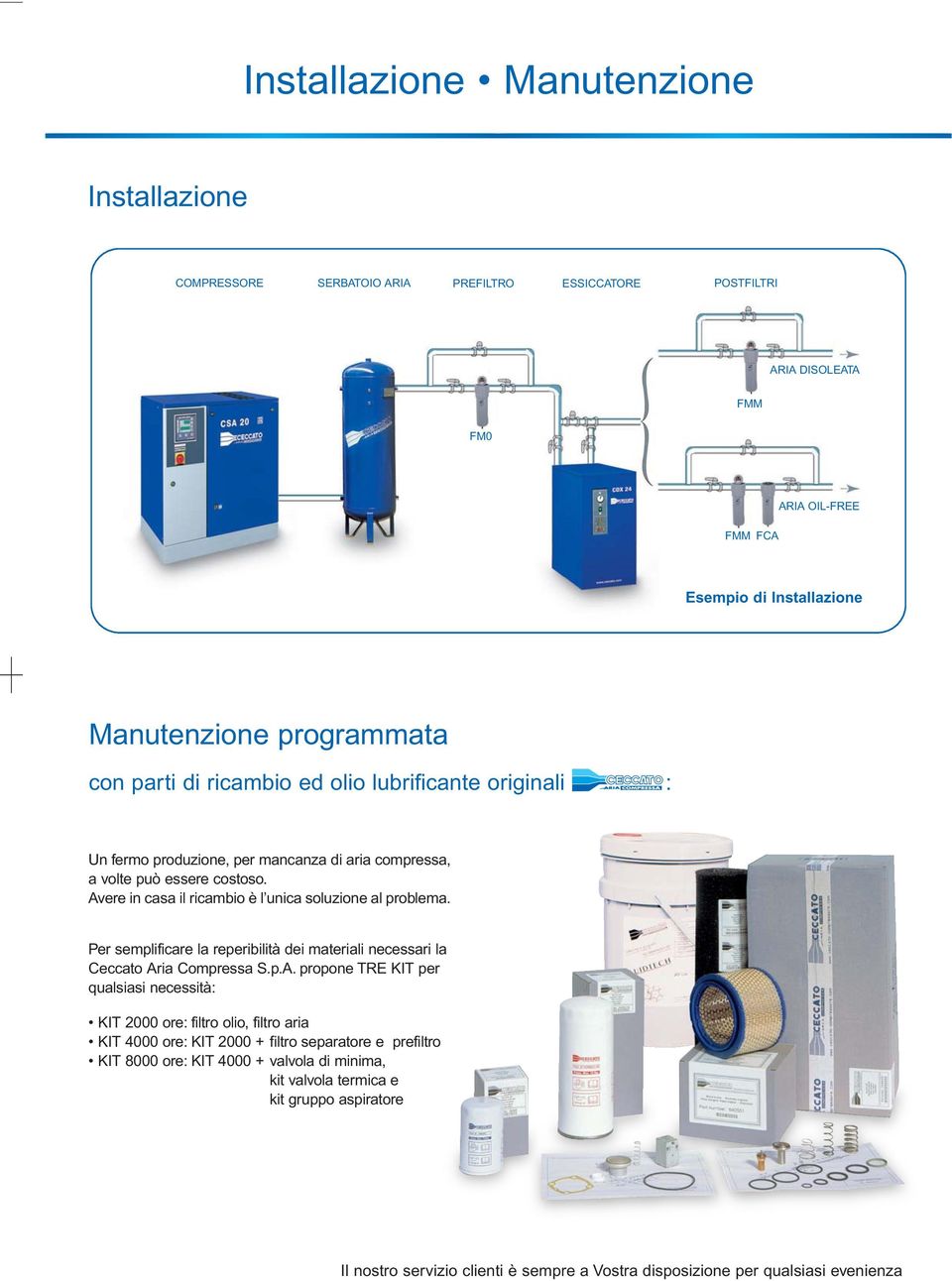 Per semplificare la reperibilità dei materiali necessari la Ceccato Ar