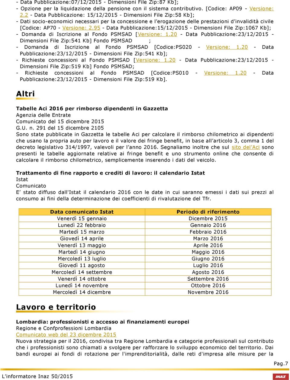 95 - Data Pubblicazione:15/12/2015 - Dimensioni File Zip:1067 Kb]; - Domanda di Iscrizione al Fondo PSMSAD [Versione: 1.