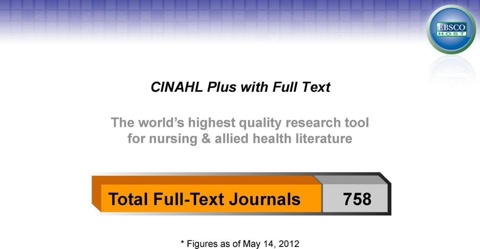 & allied health literature Total