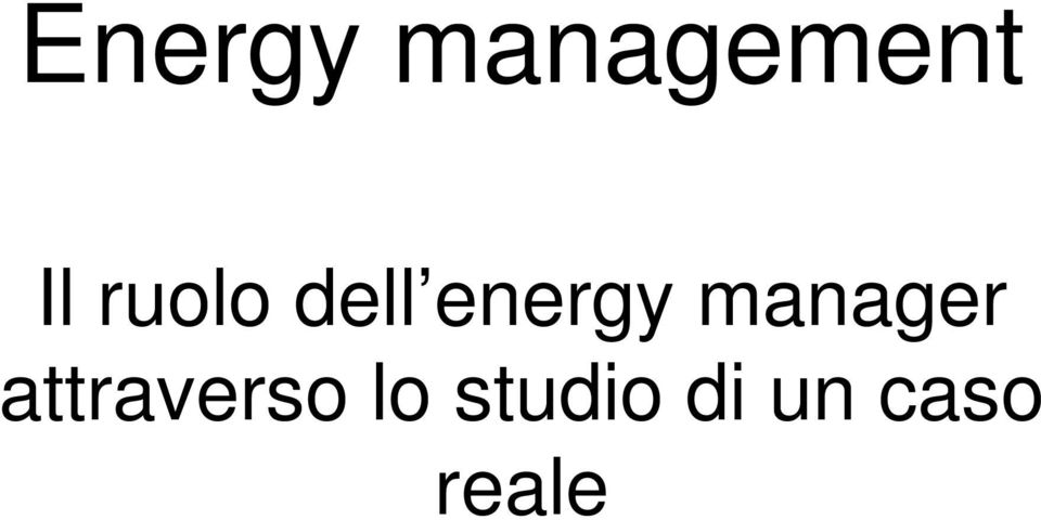 manager attraverso
