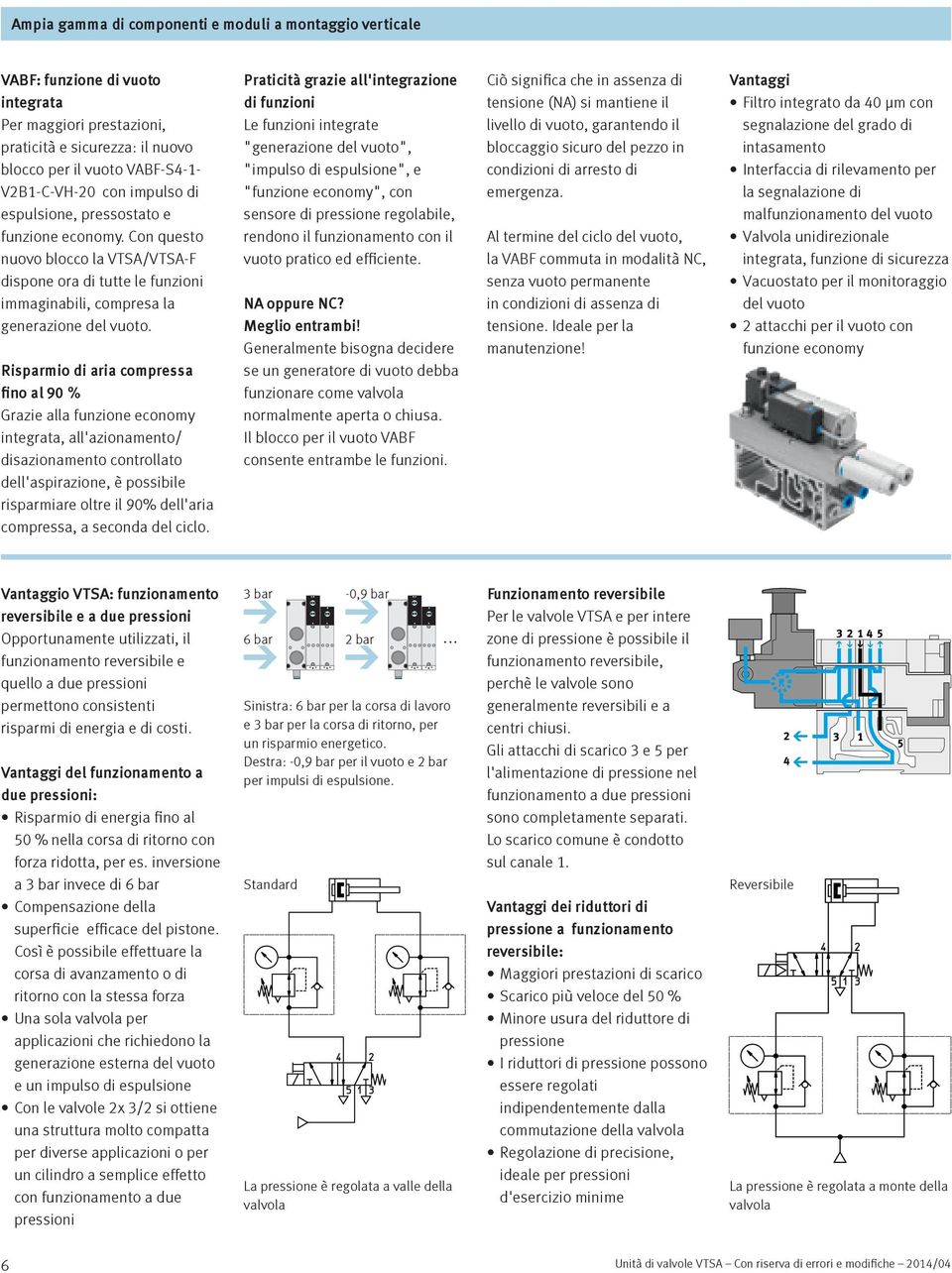 Risparmio di aria compressa fino al 90 % Grazie alla funzione economy integrata, all'azionamento/ disazionamento controllato dell'aspirazione, è possibile risparmiare oltre il 90% dell'aria