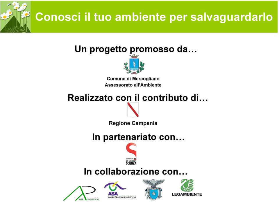 Realizzato con il contributo di Regione