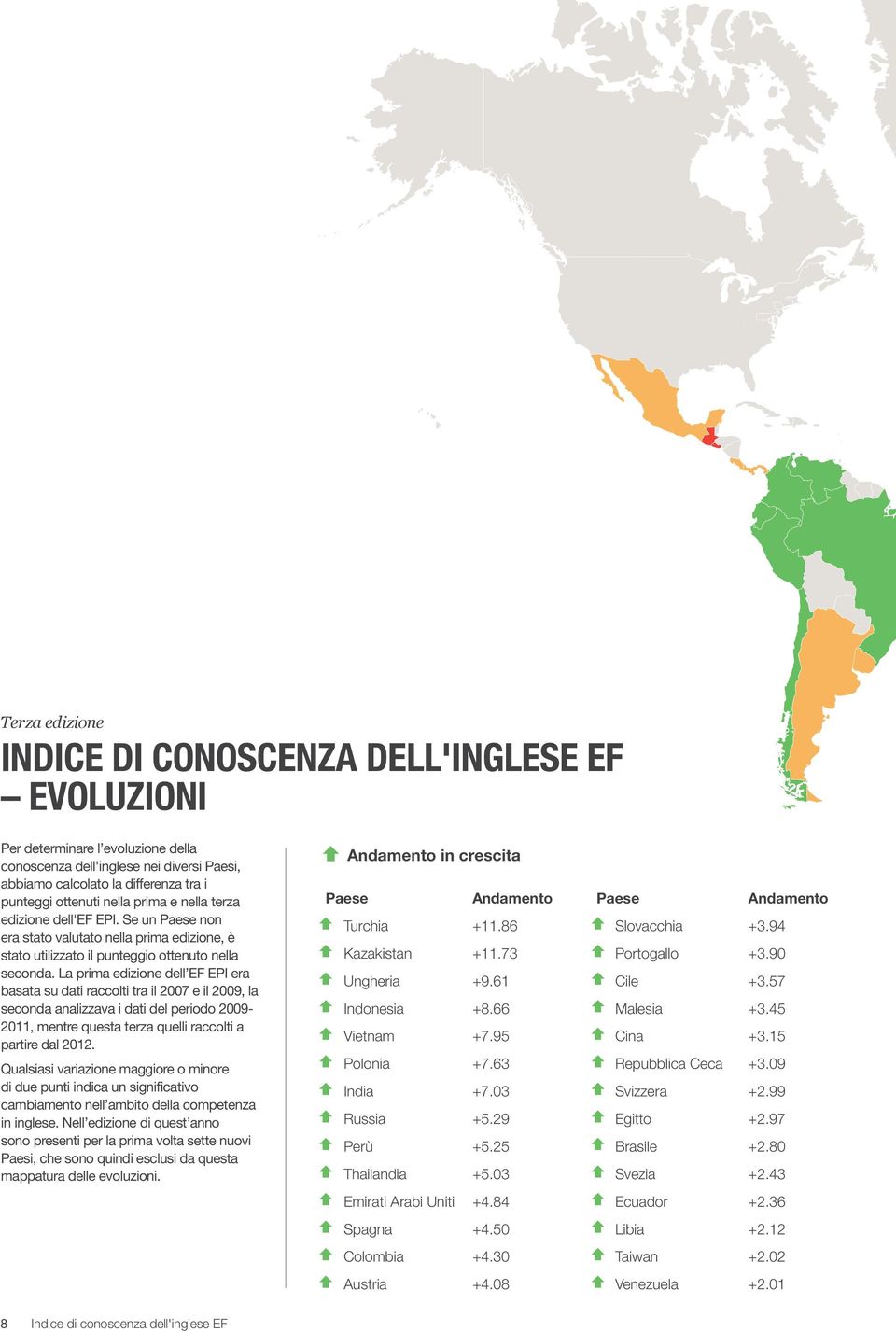 La prima edizione dell EF EPI era basata su dati raccolti tra il 2007 e il 2009, la seconda analizzava i dati del periodo 2009-2011, mentre questa terza quelli raccolti a partire dal 2012.