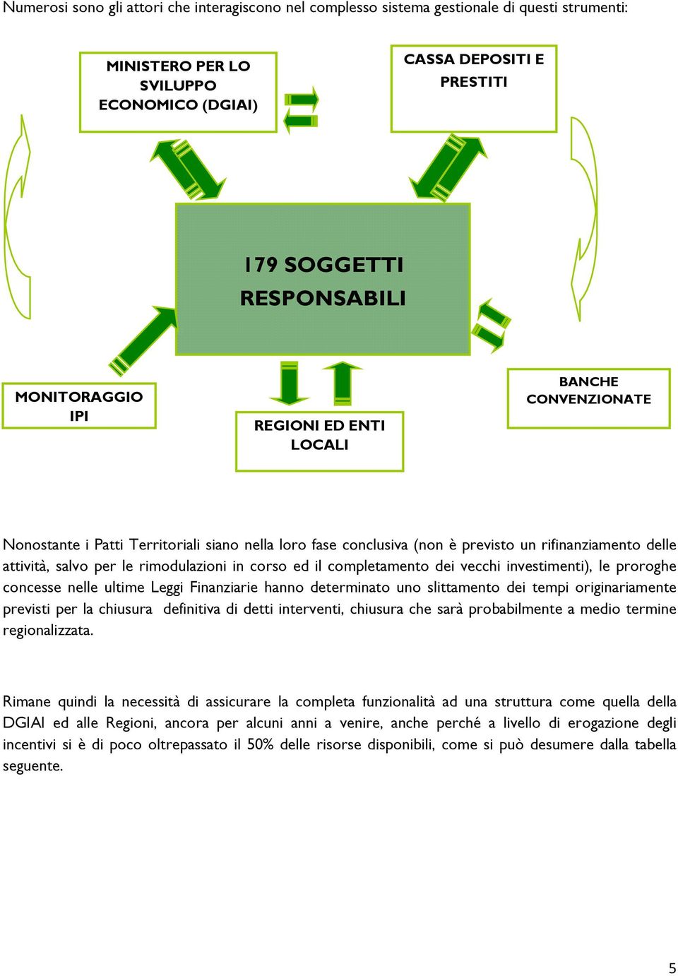 rimodulazioni in corso ed il completamento dei vecchi investimenti), le proroghe concesse nelle ultime Leggi Finanziarie hanno determinato uno slittamento dei tempi originariamente previsti per la