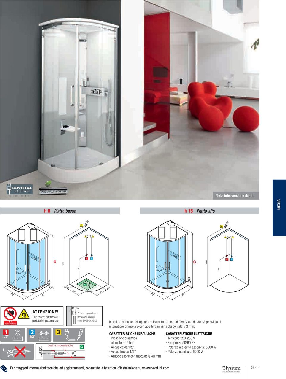 Installare a monte dell apparecchio un interruttore differenziale da 0mA provvisto di interruttore onnipolare con apertura minima dei contatti mm.