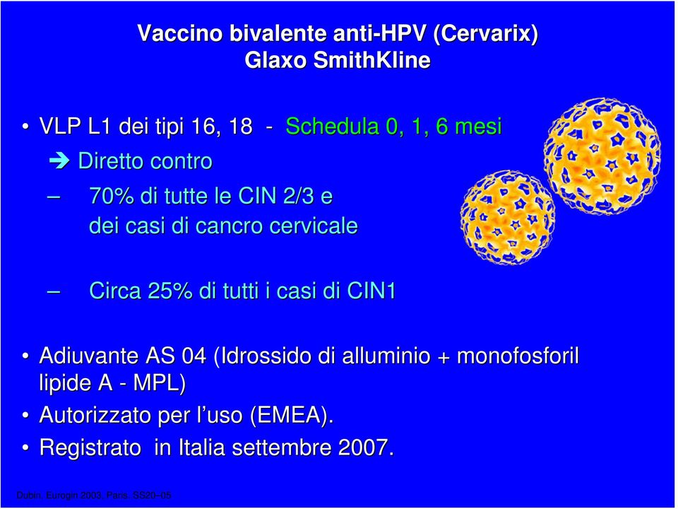 i casi di CIN1 Adiuvante AS 04 (Idrossido di alluminio + monofosforil lipide A - MPL)