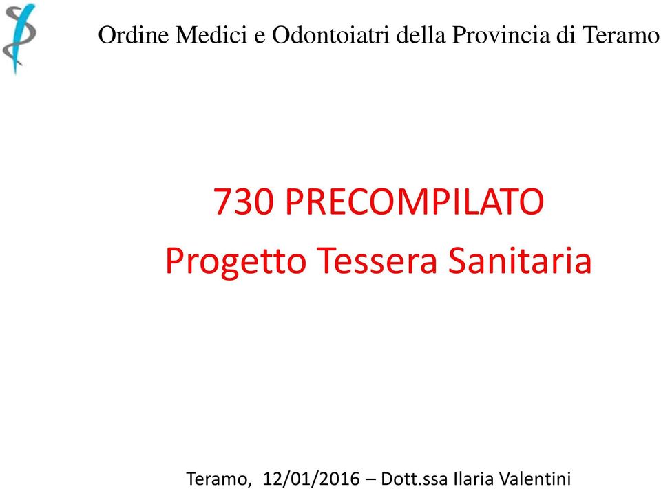 PRECOMPILATO Progetto Tessera