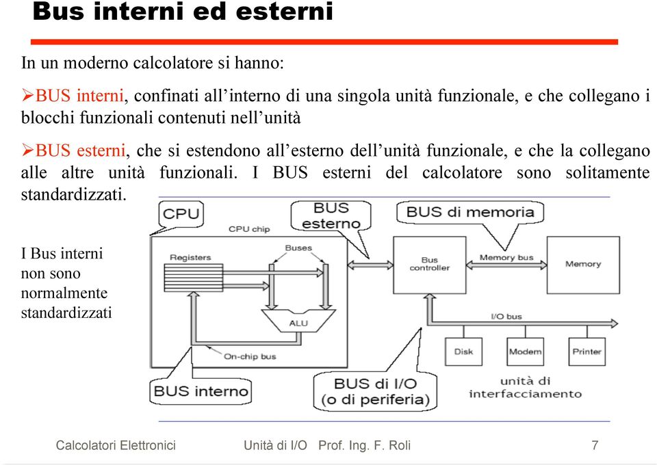 unità funzionale, e che la collegano alle altre unità funzionali.