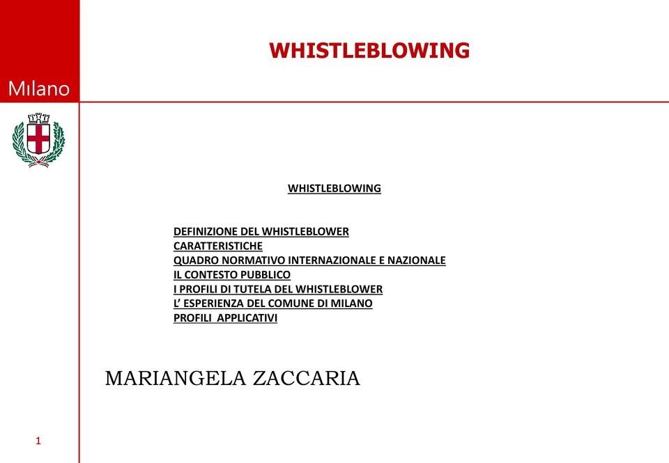 PUBBLICO I PROFILI DI TUTELA DEL WHISTLEBLOWER L