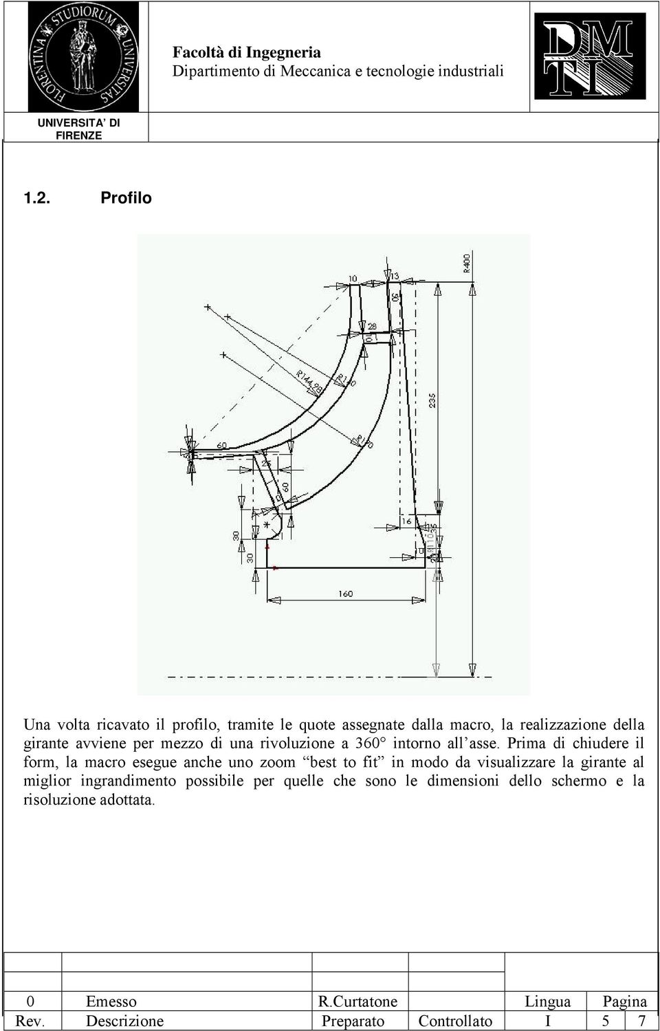 Prima di chiudere il form, la macro esegue anche uno zoom best to fit in modo da visualizzare la girante al