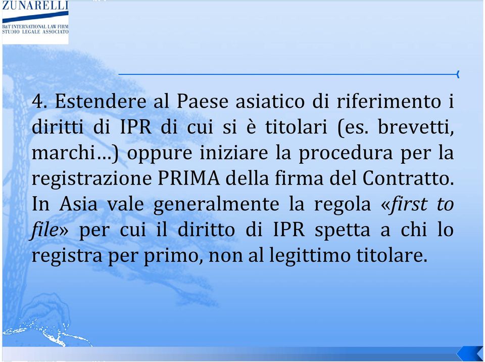 brevetti, marchi ) oppure iniziare la procedura per la registrazione PRIMA della