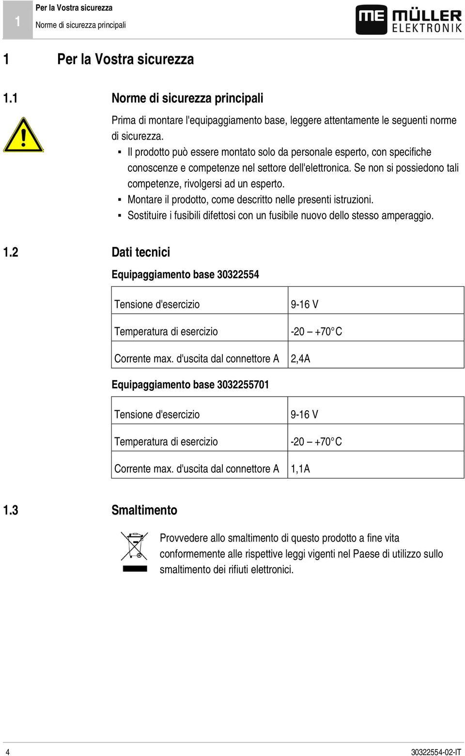 Il prodotto può essere montato solo da personale esperto, con specifiche conoscenze e competenze nel settore dell'elettronica. Se non si possiedono tali competenze, rivolgersi ad un esperto.