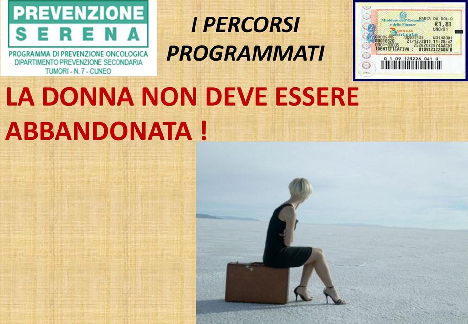 DONNA NON DEVE