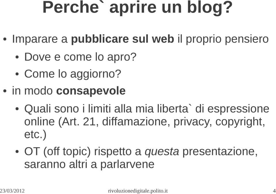 Come lo aggiorno?