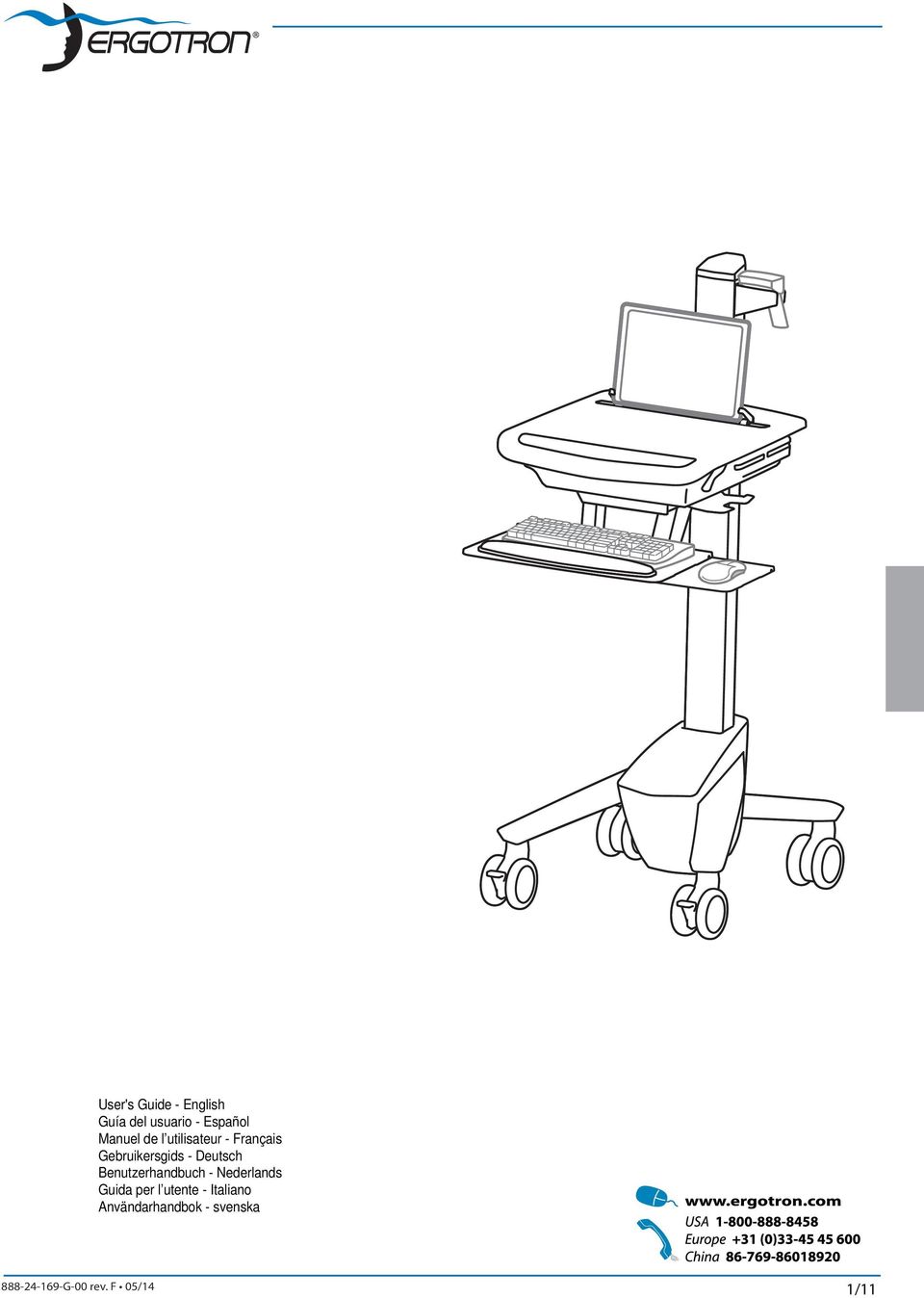 com Per scaricare le versioni più recenti del manuale di installazione e del software StyleLink, andare al sito: www.ergotron.